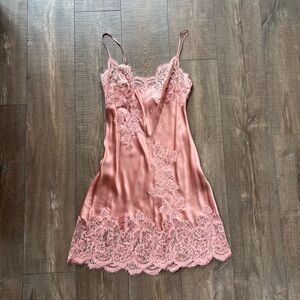 Peach Lace Slip